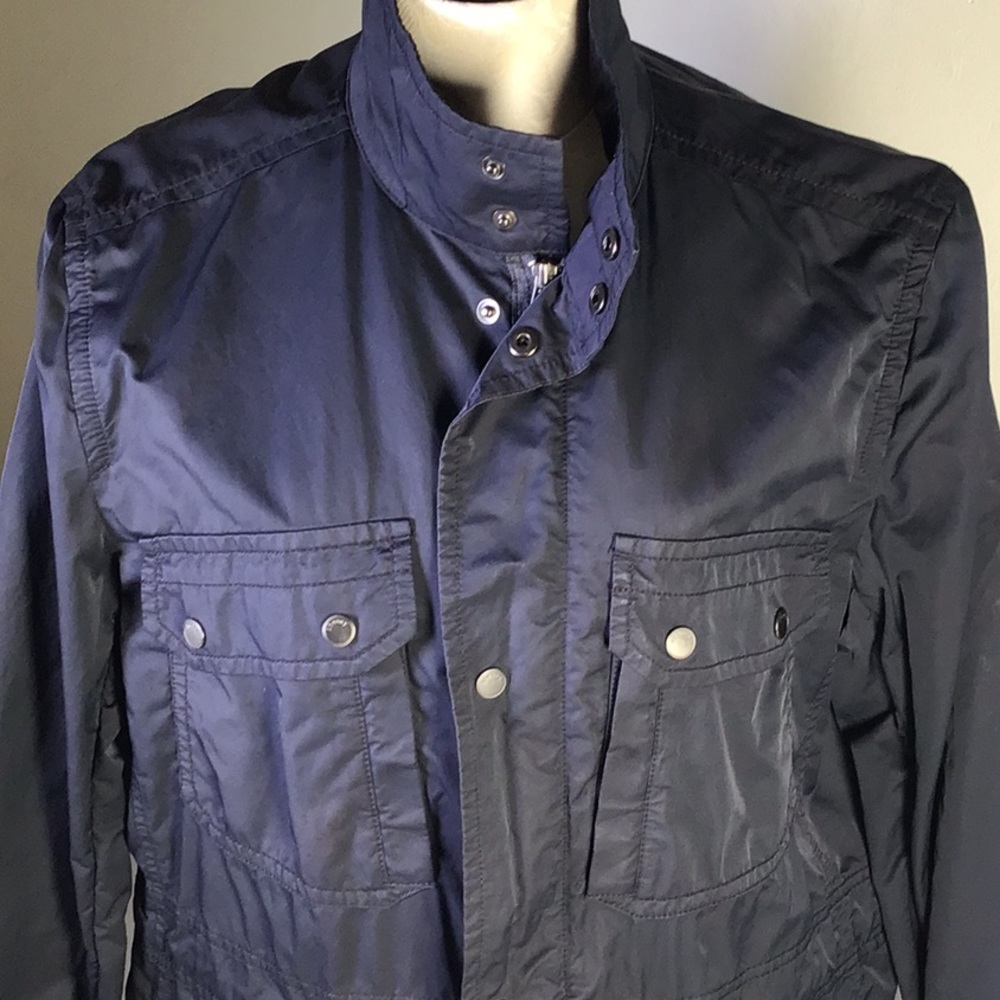 Theory Anorak active twill Men’s Yost style jacket. Black Size Large.